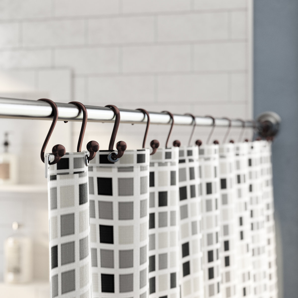 Besar Metal Shower Curtain Hook (Set of 12)